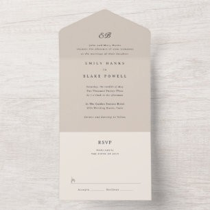 Todo En Uno Invitación a la boda de Marsella