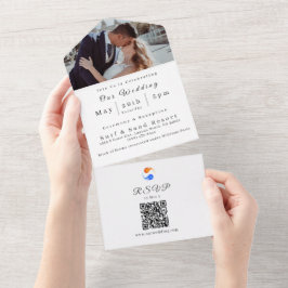 Todo En Uno Invitación a la boda fotográfica - Tema del Boda d