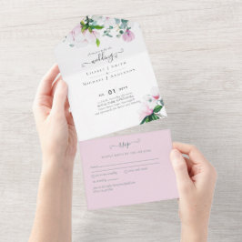 Todo En Uno Invitación a la floral y a la boda amarilla de Mag