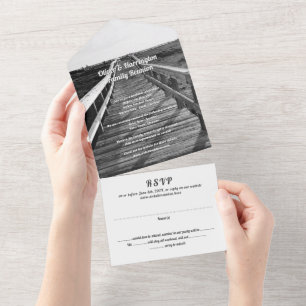 Todo En Uno Invitación a la Reunión Familiar Boardwalk con RSV