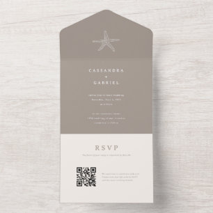 Todo En Uno Invitación a matrimonio Lihue con código QR RSVP