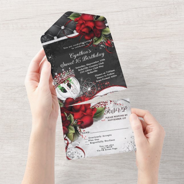 Todo En Uno Invitación al evento 16 Quince (desgarro)