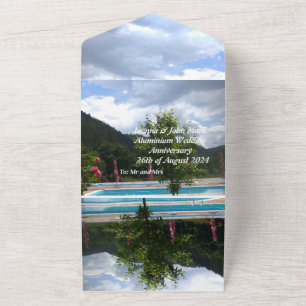Todo En Uno invitación de aniversario de bodas de aluminio 10