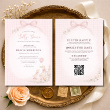 Todo en uno Invitación de Baby Shower de Ganso Ton