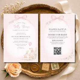 Todo en uno Invitación de Baby Shower de Ganso Ton