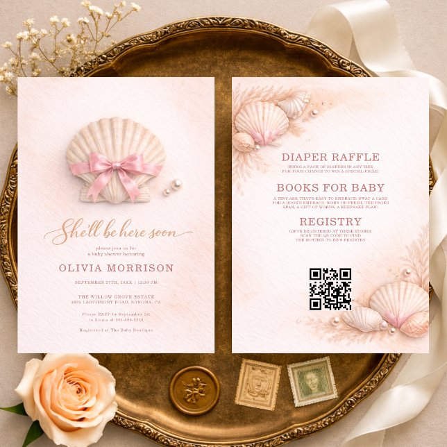Todo en uno Invitación de Baby Shower de Niña con  (Subido por el creador)