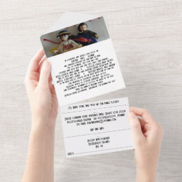 Todo En Uno Invitación de boda para todos