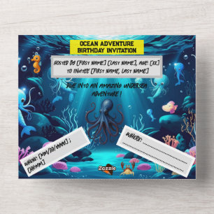 Todo En Uno Invitación de boda para todos