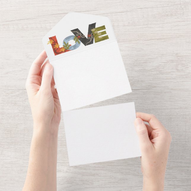 Todo En Uno Invitación de boda para todos (desgarro)
