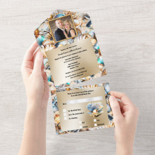 Todo En Uno Invitación de boda para todos