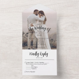 Todo En Uno Invitación de boda para todos