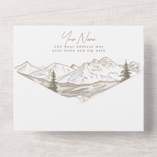 Todo En Uno Invitación de boda para todos