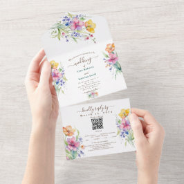 Todo En Uno Invitación de boda para todos