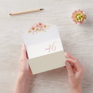 Todo En Uno Invitación de cumpleaños Sweet 16 soñadora y suave