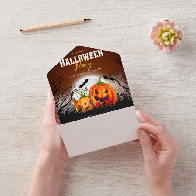 Todo En Uno Invitación de Halloween Fiesta de Halloween 2023 (Video)