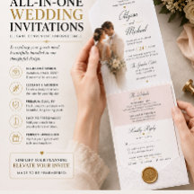 Invitación de RSVP de boda con monograma elegante