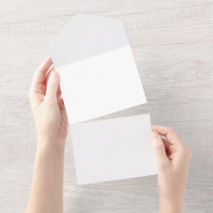 Todo En Uno Invitación de RSVP de boda con monograma elegante