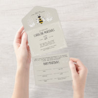 Mamá rústica recibe invitación de Baby Shower