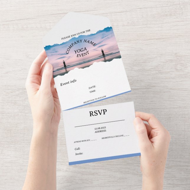 TODO EN UNO PERSONALIZABLE DE INVITACIÓN DE EVENTOS ANIVERSARI (desgarro)