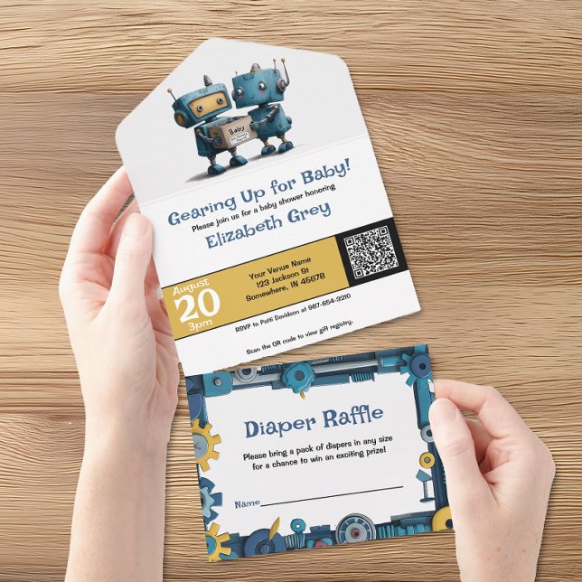Todo En Uno Preparándose para el Bebé – Invitación a la Fiesta (Subido por el creador)
