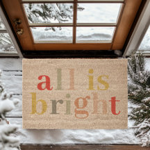"Todo Es Brillante" Coir Doormat | Bienvenida Aleg