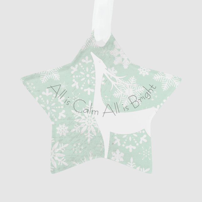 Todo es calma, todo es adorno de acrílico de venad (Reverso)