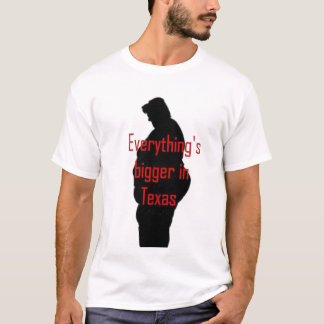 Todo es más grande en la camiseta de Tejas