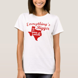 Todo es más grande en la camiseta de Texas