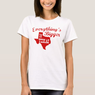 Todo es más grande en la camiseta de Texas