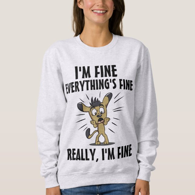 ¡TODO ESTÁ BIEN! Camisetas de perro graciosas (Anverso)