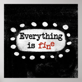 Todo Está Bien En El Arte De Pared Poster