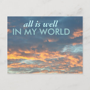 TODO ESTÁ BIEN EN LA postal DE MI MUNDO SUNRISE