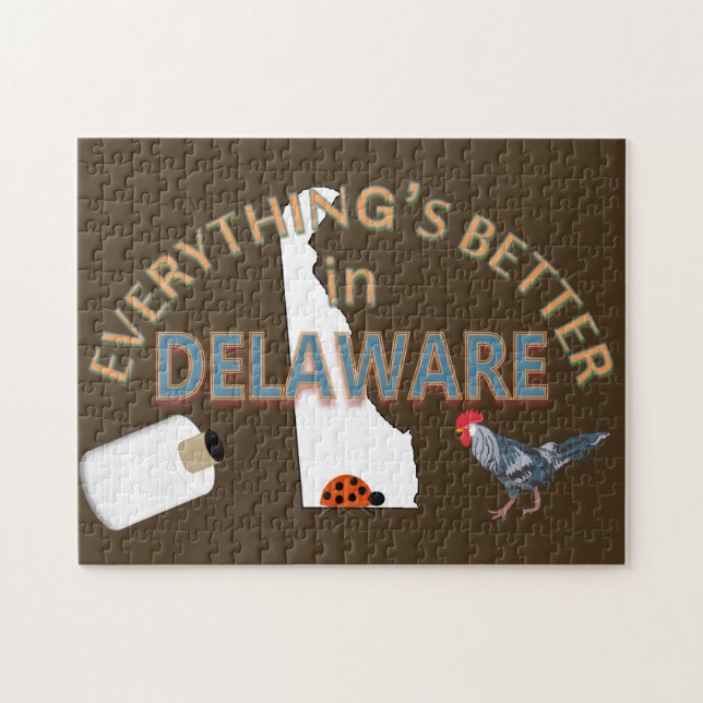Todo está mejor en el rompecabezas de Delaware (Horizontal)