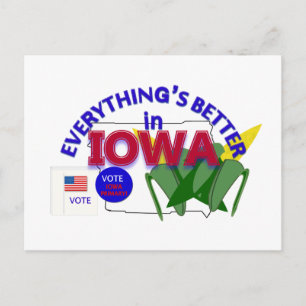 Todo está mejor en la postal de Iowa