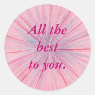 Todo lo mejor para ti, pegatinas de aliento