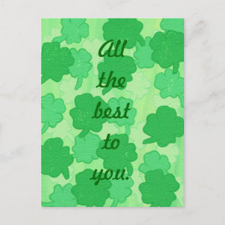 Todo lo mejor para ti, postales de Shamrock