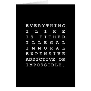 Todo lo que me gusta la tarjeta