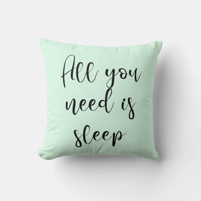Todo lo que necesitas es almohada de citas de sueñ (Anverso)