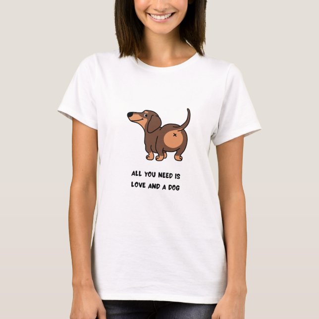 Todo Lo Que Necesitas Es Amor Camiseta De Perro Da (Anverso)