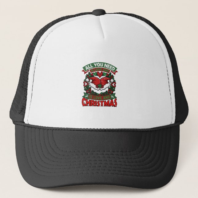 Todo lo que necesitas es amor Navidades Gorros de  (Anverso)