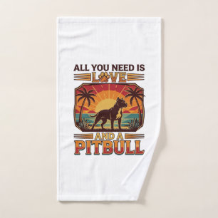 Todo lo que necesitas es amor Pitbull perro puesta