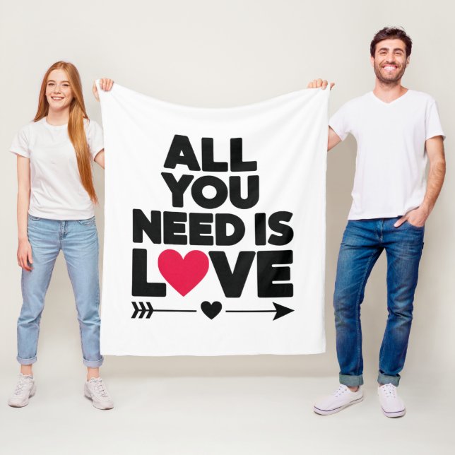 Todo lo que necesitas es amor - una manta acogedor (In situ)