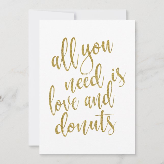 Todo lo que necesitas es amor y donas letrero aseq (Anverso)