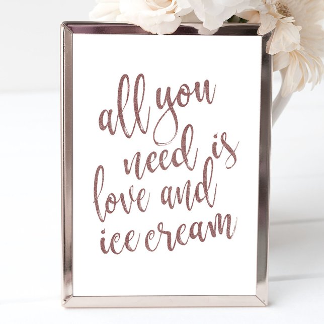 Todo lo que necesitas es amor y helado Señal Rosa  (Subido por el creador)