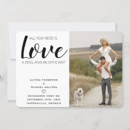 Todo Lo Que Necesitas Es Invitación De Elopement D