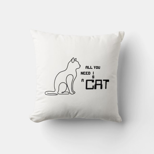 Todo lo que Necesitas es un Gato Almohada para Lan (Anverso)