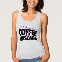 Todo lo que necesito es café y el Tank Mascara Top