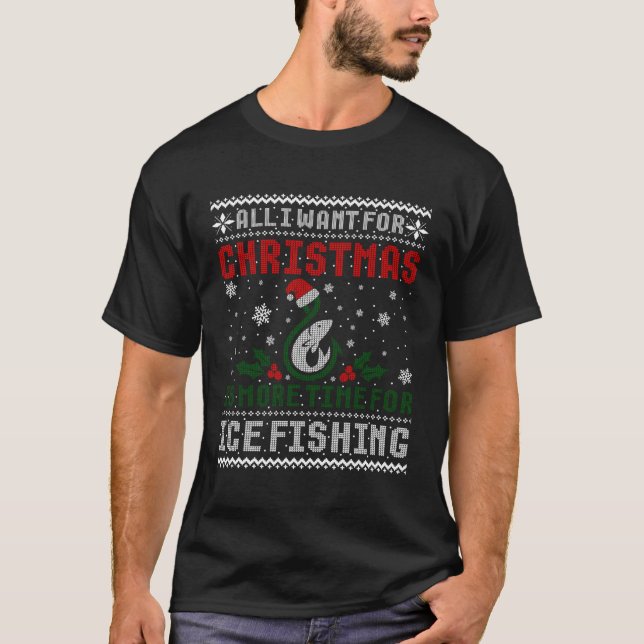Todo Lo Que Quiero De Más Hielo Pescando Suéter Fe (Anverso)