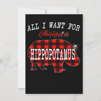 Todo Lo Que Quiero Navidades Es Hippopótamo Gracio