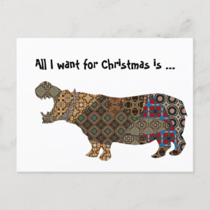 Todo lo que quiero para la tarjeta postal navideña